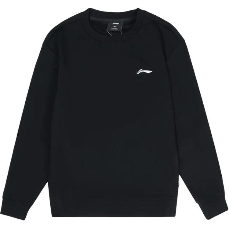 Свитшоты Li Ning Мужские Черные С Круглым Вырезом Умеренно Обычные AWDE252-1 S