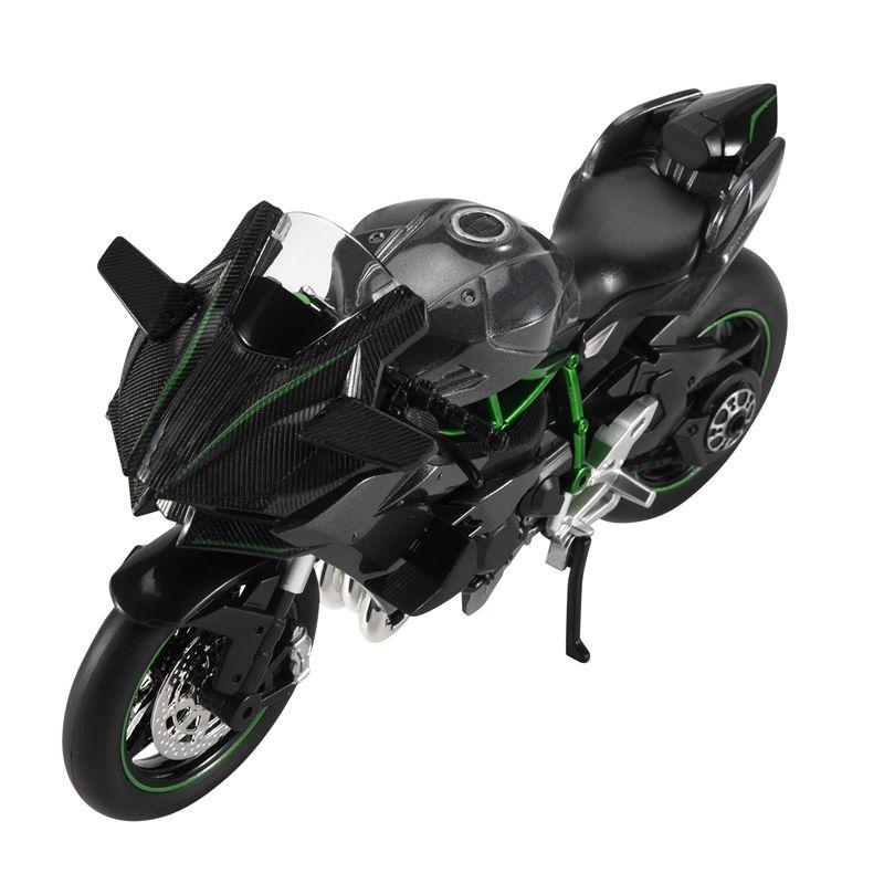 A71Z 1:12 H2 R Модель мотоцикла литая из сплава Черный Ninja H2R Мотоцикл Съемная Коллекция