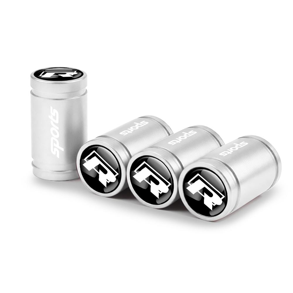 ADMVN1 For Volkswagen VW R Polo Passat Rline Golf 4 5 6 Tiguan Jetta GTI Bora Car Tire Valve Caps Metal Wheel Dust Covers Accessories