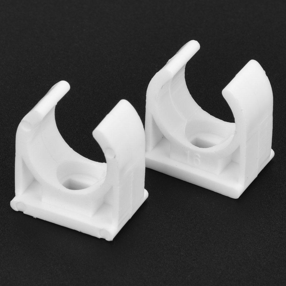 20pcs 16Celsius20Celsius25Celsius32mm U Shaped Pipe Clamp Water Pipe Fixed Clips with Screws (16mm)