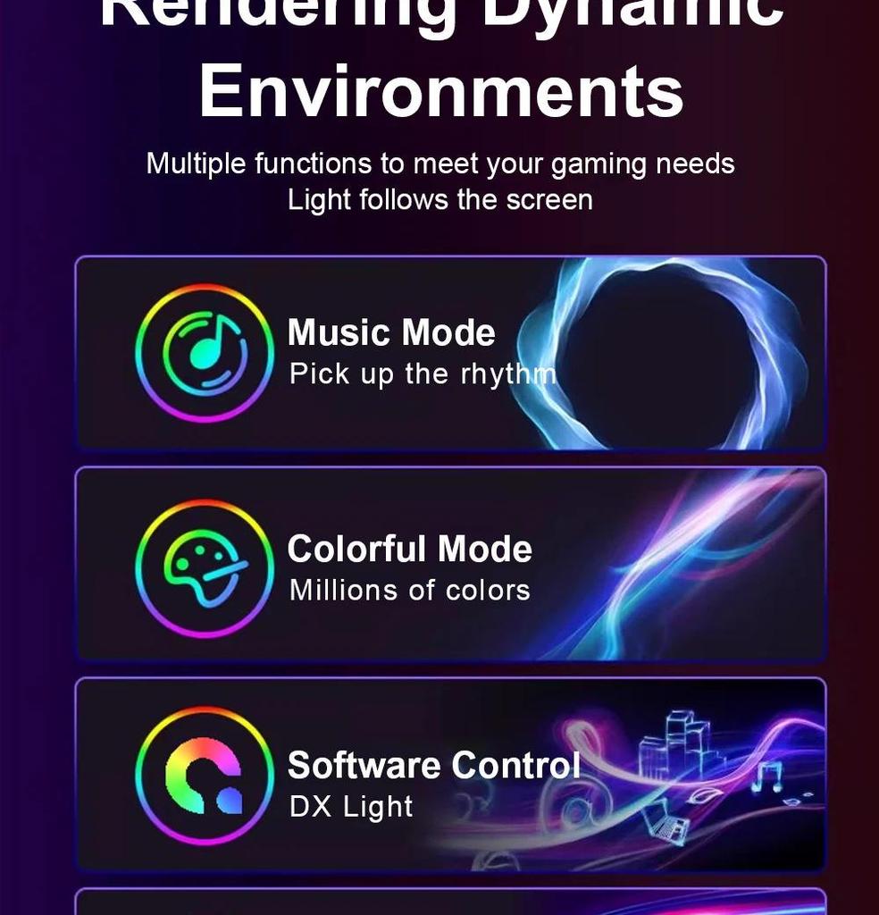 RGB Ambient Light Strip for E-Sports Room: Desktop Monitor Backlight with Screen Synchronization