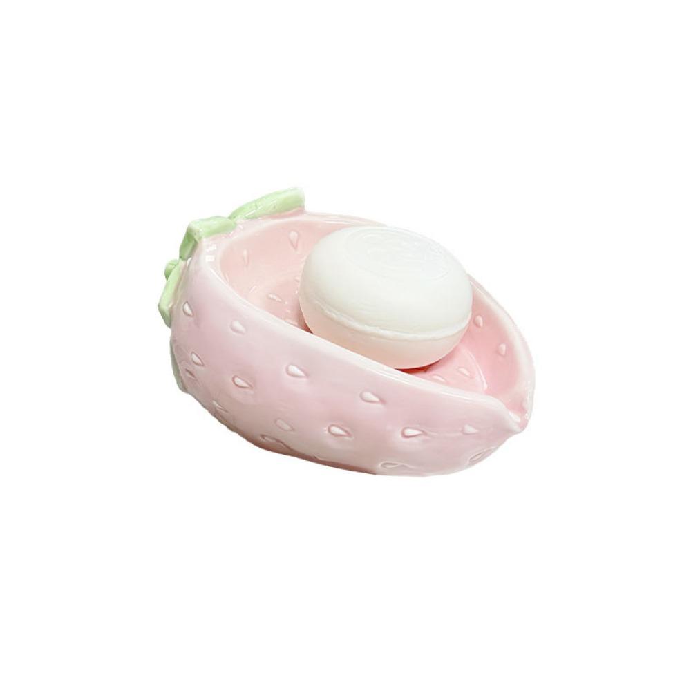 

Креативная подставка для хранения мыла Мультяшная мыльница Практичная мыльница-клубничка Ванная