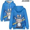 2025 New LABUBU Printed Children's Hoodie Cute Cartoon Style Girls' Hoodie Sportswear Casual Comfortable Style Top
