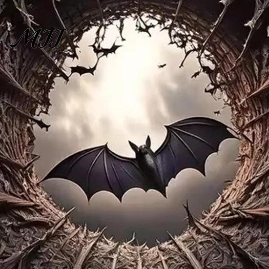 Indoor Holiday Theme Rug Halloween Round Area Rug, 3D Optical Illusion Doormat for Living Room, Scary Floor Mat Non Slip Absorbent Mat, Washable