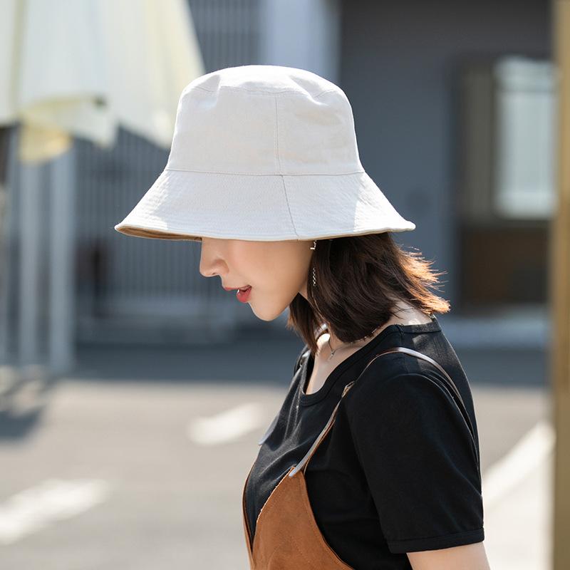 Double-sided Bucket Hat Internet Celebrity Trendy Versatile Sunshade Sun Protection Sun Hat Summer Hat