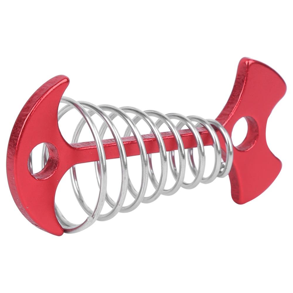 5 Pcs Spring Buckle Ground Anchor Aluminum Alloy Fishbone Deck Anchor  Tents Canopies