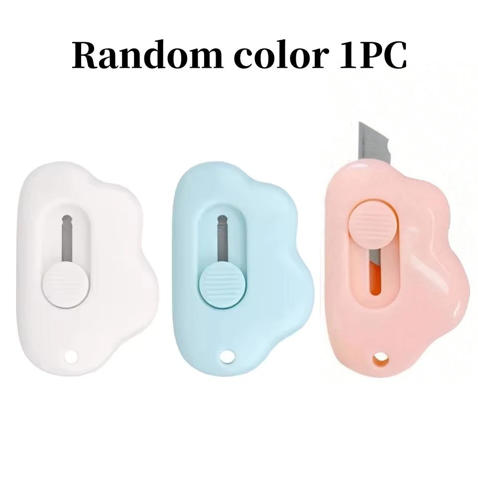 

1/2/3 шт. Мини карманный нож Cloud Art Utility Knife для резки бумаги, упаковки, многоразового использования, канцелярские принадлежности для школы и офиса