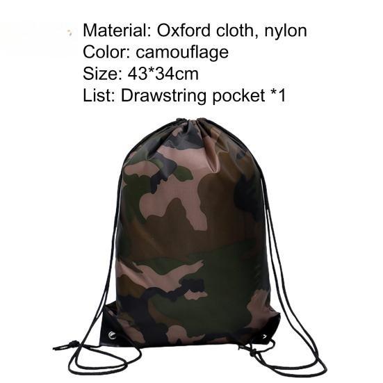 Ultra-light Camouflage Drawstring Pocket Multifunctional Backpack For Sports