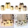 1Set LED Lighted Gift Boxes for Festive Decorations, Powered by Main, LED Lights