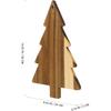 Christmas Tree Charcuterie Board Xmas Cutting Board Wooden Serving Tray for Cheese Fruit Bread Snack Dessert (15 Inch)