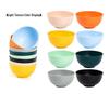 Cross-border PP Plastic Bowl Set - Multi-purpose for Dormitory: Includes Water, Fruit, Salad, Noodle, Soup, and Rice Bowls. Large Size.