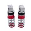1 Pair Spring Foot Rest Motorcycle Front Footrests  Anti-Slip Foot Rest Scooter Foot Pegs for Yamaha Sukuzi Hond etc Moto Pedals