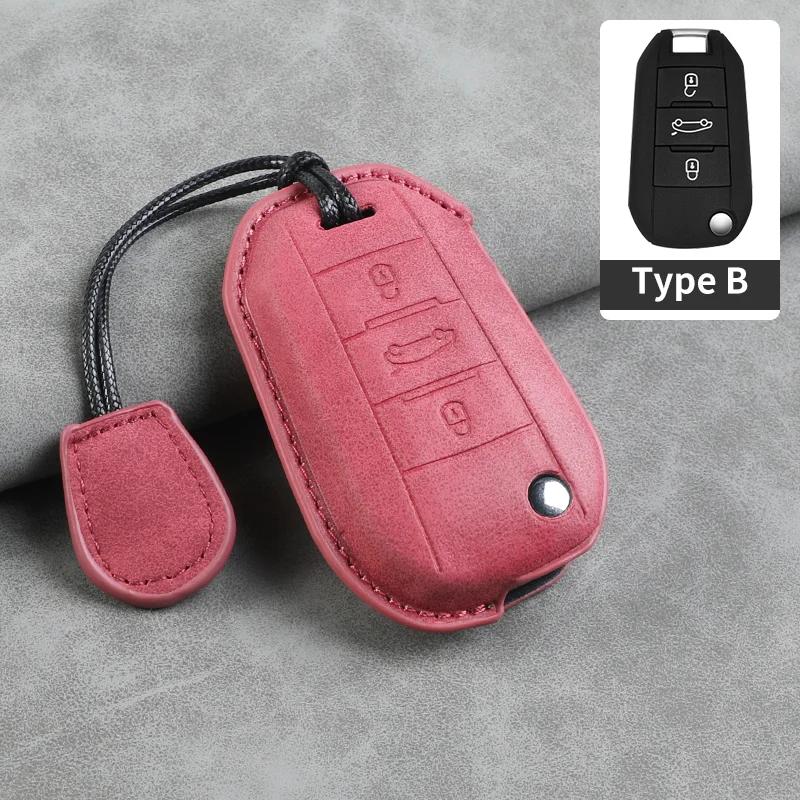 3 Knoppen Auto Sleutelhoesje Cover Voor Citroen C-Elysee C4-Cactus C3 Krasbestendig Auto Smart Afstandsbediening Sleutelhanger Shell Sier Accessoires