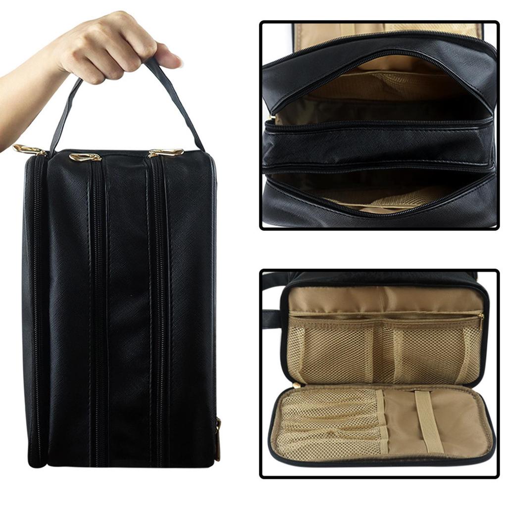 Multifunctional Toiletry Bag, Large Water Resistant Makeup Cosmetic Case Pouch Travel Organizer for