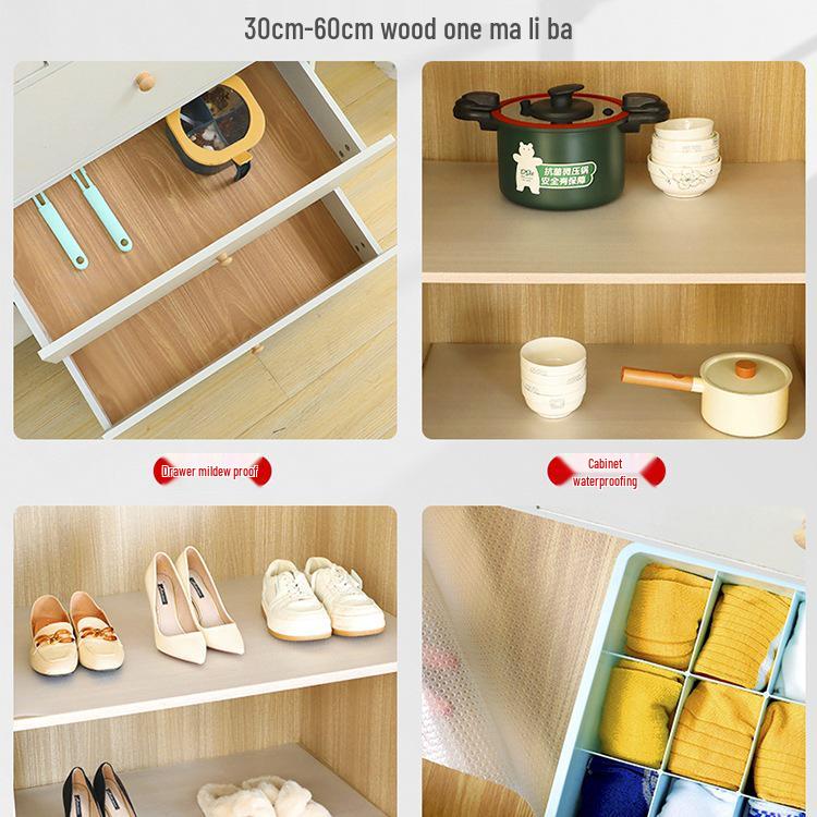 Waterproof & Mildew-Proof Cabinet Liner for Kitchen, Wardrobe, and Shoe Cabinets