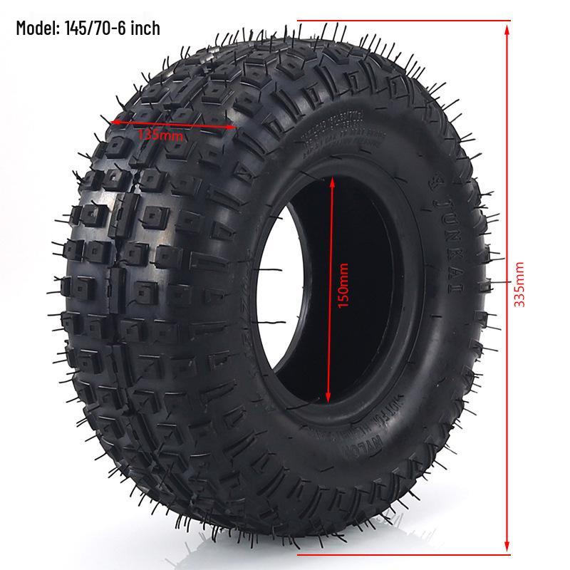 ATV Beach & Lawn Sightseeing Car Tire 145/70-6 Vacuum Rubber