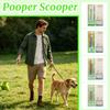 Dog Waste Pooper Scooper with Long Handle Portable Pet Waste Picker Tool for Outdoor Use Hands Free Cleanup Solution Easy To Carry and Use