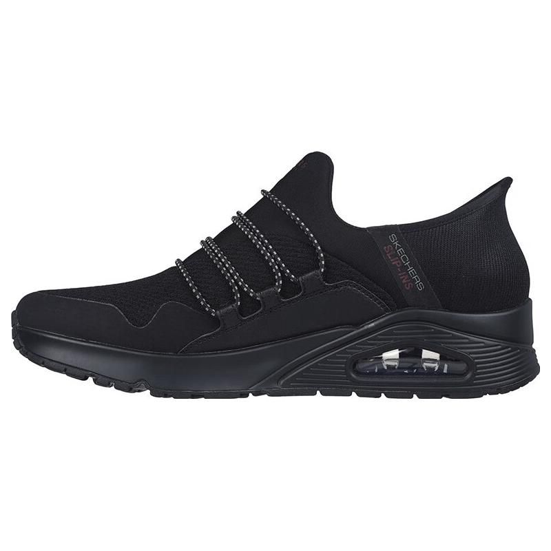 Skechers Meridian Slip-Ins Comfortable Durable Low-Top Casual Shoes Men sneakers Black 183006-BBK 39.5