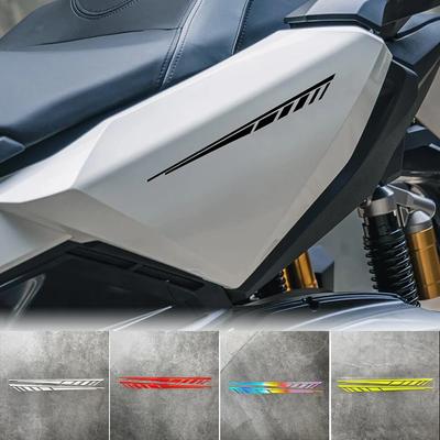 2 Stuks Motorfiets Stickers Body Decal Taillelijn Zijskirt Strip Graphics Verwijderbare Stickers voor Motorfiets E-bike Stickers