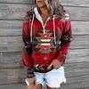 Vintage 3D Printed Plus Size Womens Hoodies Casual Drop Shoulder Pullover Hooded Sweatshirt Tops Long Sleeve Autumn Winter