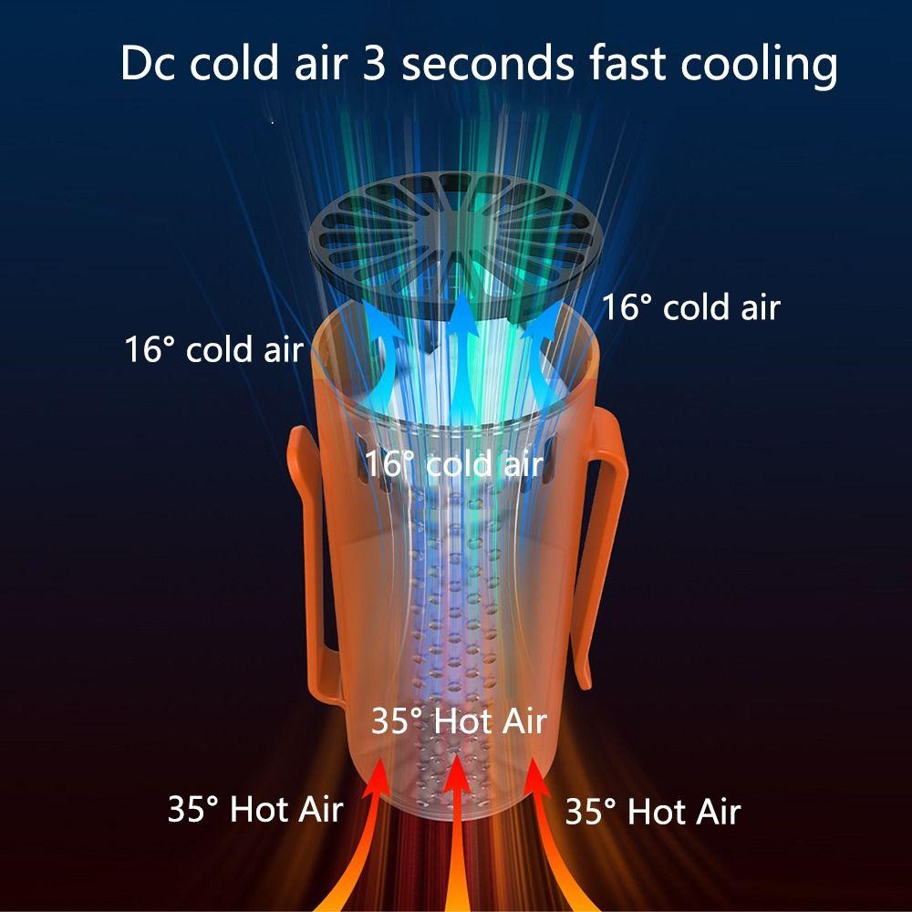 4 Speeds Waist Clip Fan 6H Working Time Portable Body Cooler  Outdoor Works