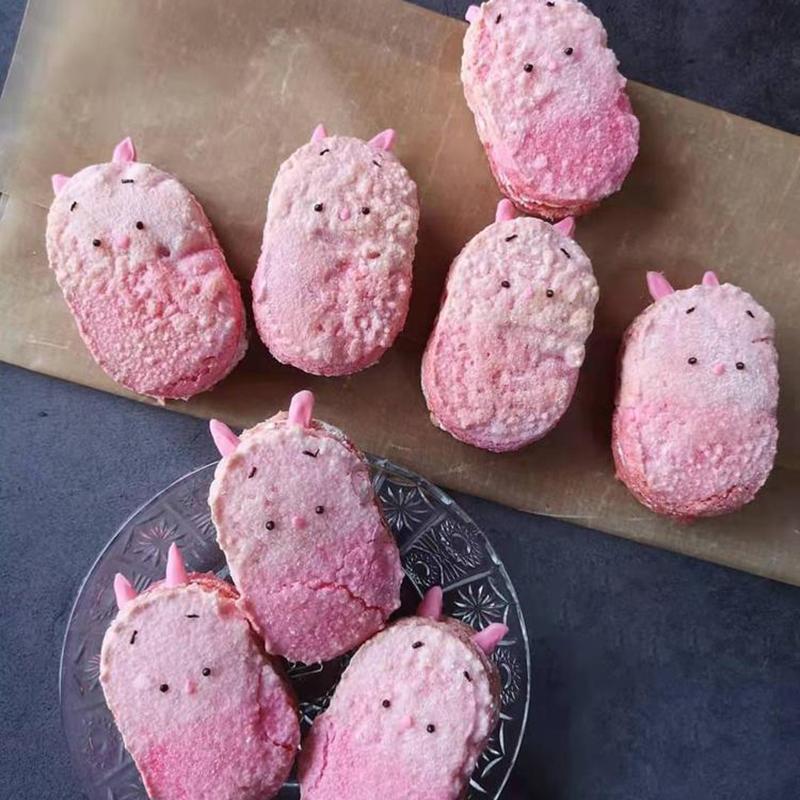 1Pcs Clear Polycarbonate Dacquoise Cake Mold Oval Round Shaped Dakovaz Macaron Mould Cake Decorating Tool Bakeware