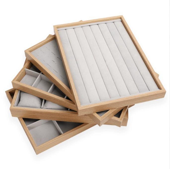 Rosewood Jewelry Box & Display Tray for Earrings and Necklaces