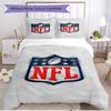 3-teiliges Bettbezug-Set (1 * Bettbezug + 2 * Kissenbezug, ohne Kern), NFL Print Weiches All-Season Bettwäscheset, Heim Schlafzimmer Dekor Geschenk