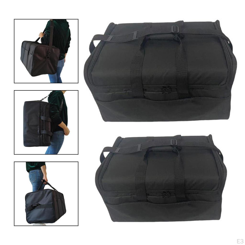 Box Bag Percussion Gig Padded Oxford Cloth Case with Carrying Grip