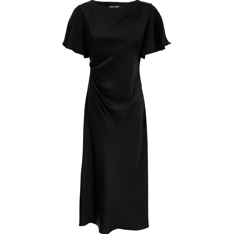 

VEROMODA Women s Ruffle-Sleeve Pleated A-Line Dress S