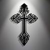 Vintage Hollow Cross Metal Sign Wrought Iron Wall Decor Home Gift Holiday Religious
