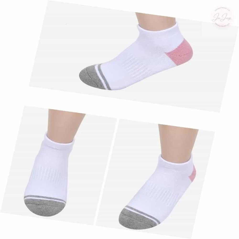 Crocodile women s sports socks women s fashion socks patterned socks running socks 24cm Red (4 pairs)