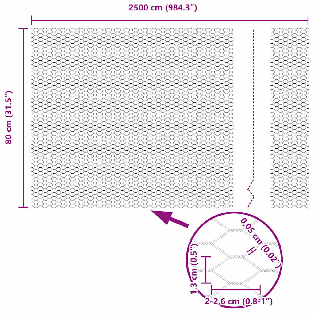 Welded Wire Fence with Concrete Foundation 25 X 0.8 M (W X H)