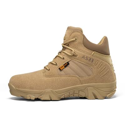 High-top Boots Men Shock-absorbing Wear-resistant Anti-slip Outdoor Ankle Boots Men Comfortable Breathable Casual Hiking Shoes