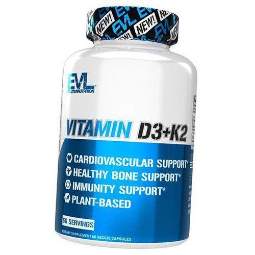 

Витамин Д3 К2, Vitamin D3+K2, Evlution Nutrition 60вегкапс (36385009) 60vcaps