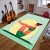 Yoga Pose with Minimalist Design Patterned Carpet a Non Slip Rug Suitable for All Seasons and Any Setting, Gift