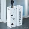 Stylish Wrought Iron Umbrella Stand – Creative Letter Design for Office Foyer Home Decor
