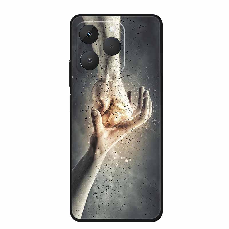 For Realme 15T Phone Case 15 T Fashion Picture Black Silicone TPU Soft Back Cover Case For Realme 15T 5G 2025 Case Realme15T Bag