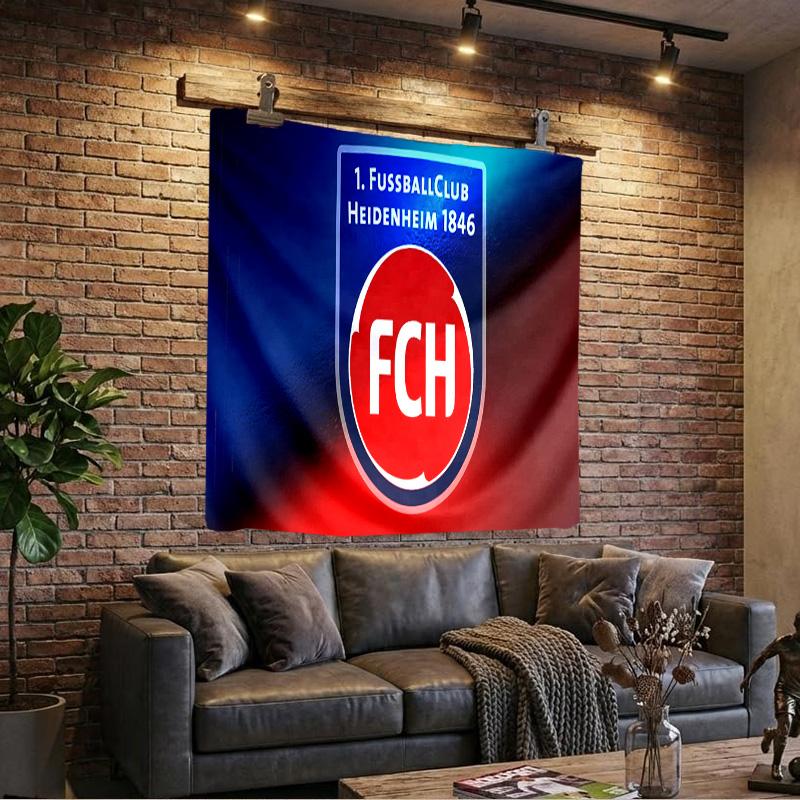 Heidenheim Crest Tapestry Playroom Tapestry, Accessories for Bedroom,Livingroom, dormitory Room Wall Decor Fan Birthday Gifts