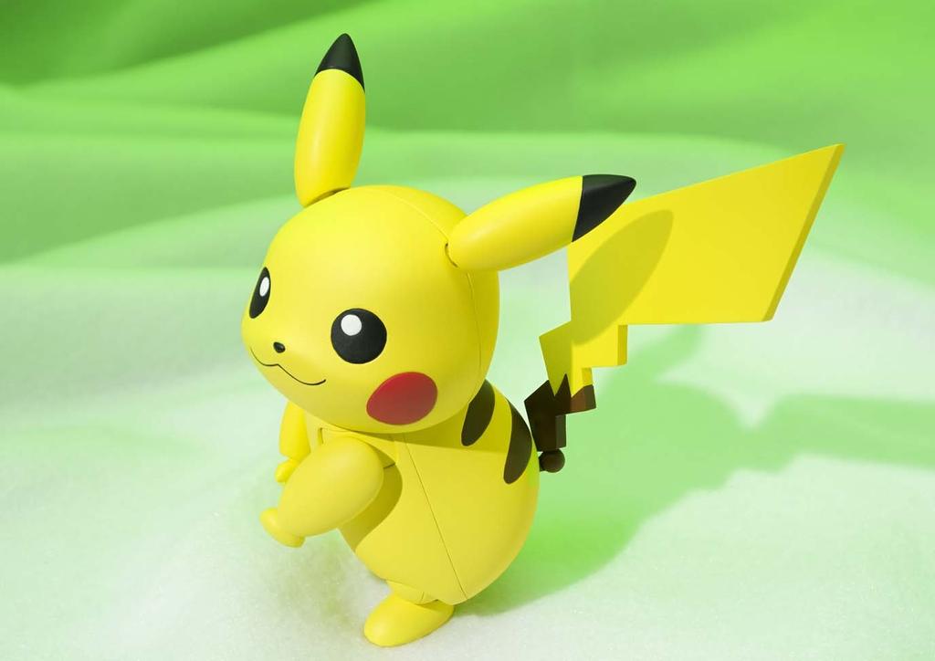 TAMASHII NATIONS Approximately PVC ABS Painted Action Figure S.H.Figuarts Pokémon Pikachu, 100mm, &