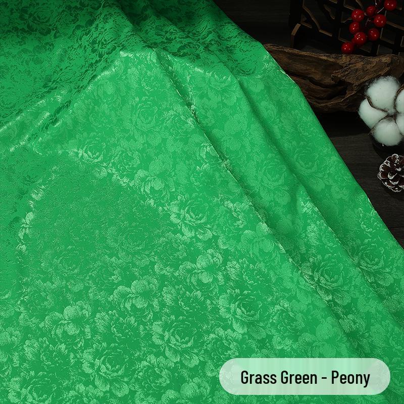 Antique Silk Jacquard Fabric for Chinese Hanfu and Tang Suit Costumes