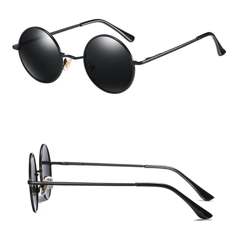 Creative Retro Sunglasses Sunshade Anti-ultraviolet Unisex Polarized Artistic Glasses Round