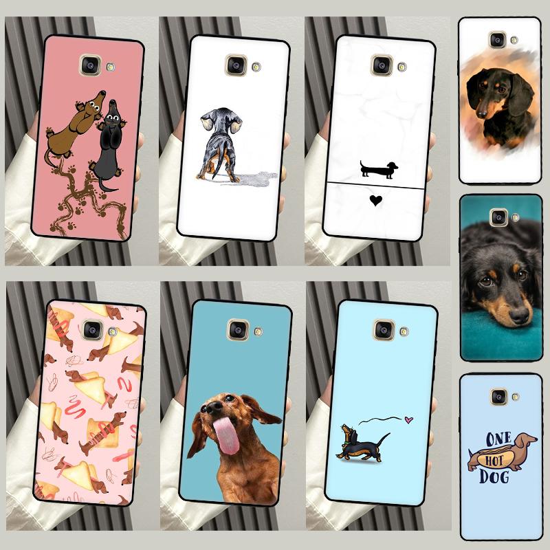 Dachshund Dog Cover For Samsung Galaxy A6 A7 A8 A9 J8 J4 J6 Plus 2018 J7 J5 J3 2016 A5 A3 2017 Back Case