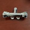 1Pc  Stainless Steel One In Two Out Double Handle Double Control Single Cold Spray Gun Faucet, Washing Machine Quick Open Nozzle Faucet