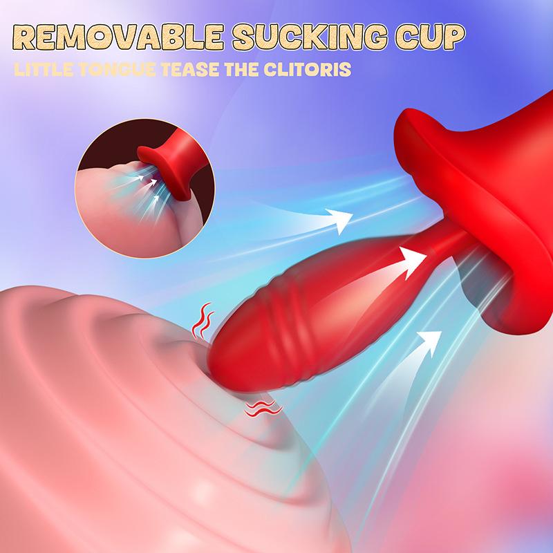 Clitoral Sex Vibrator for Women Sex Toy 13 Modes Tongue Vibrating Egg Clitoris Stimulator Sex Toy Vibrating Dildo Masturbator