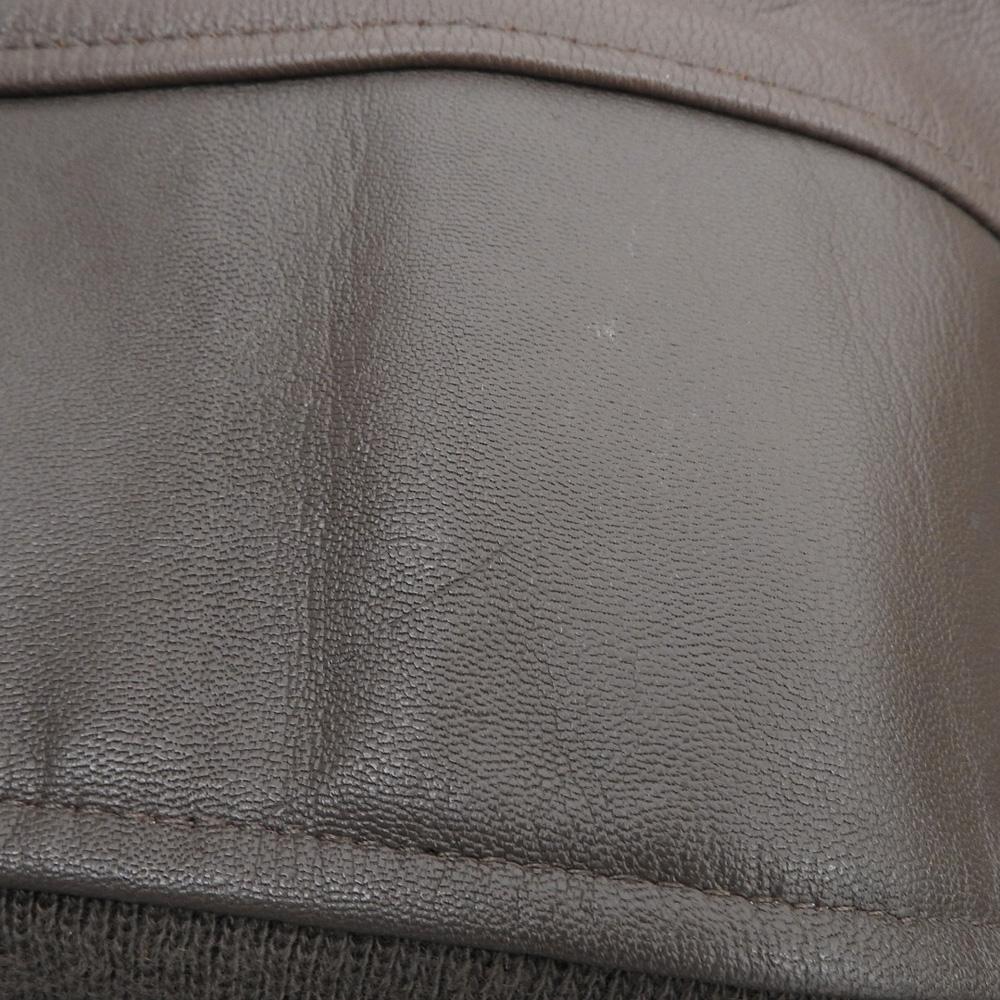 AVIREX Men's G-1 Goat Leather Flight Jacket with Boa Collar, Brown, Size 40, 6101027 Jacket 40 BrownUsed