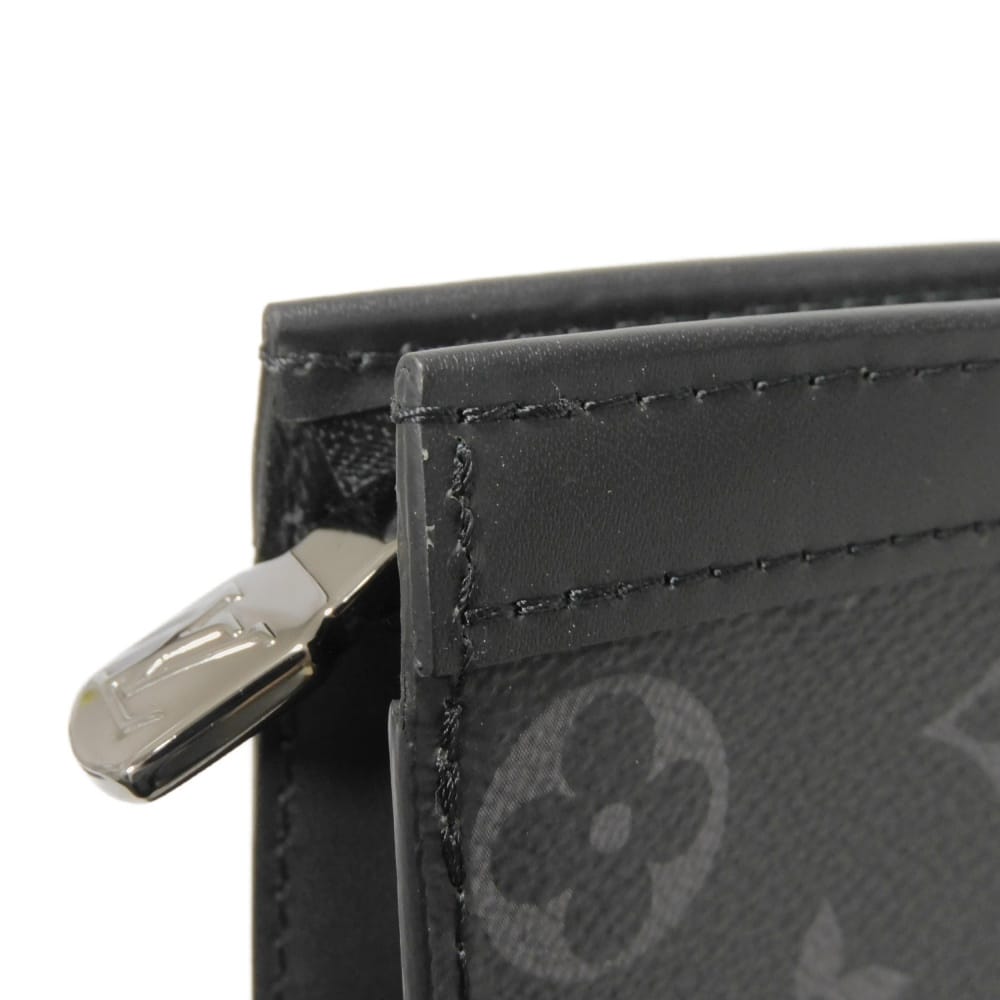 Used Voyage MM Pochette M61692 7931 Current Business Bag RFID IC Monogram Eclipse Noir Men's 12564 from Japan AUTHENTIC