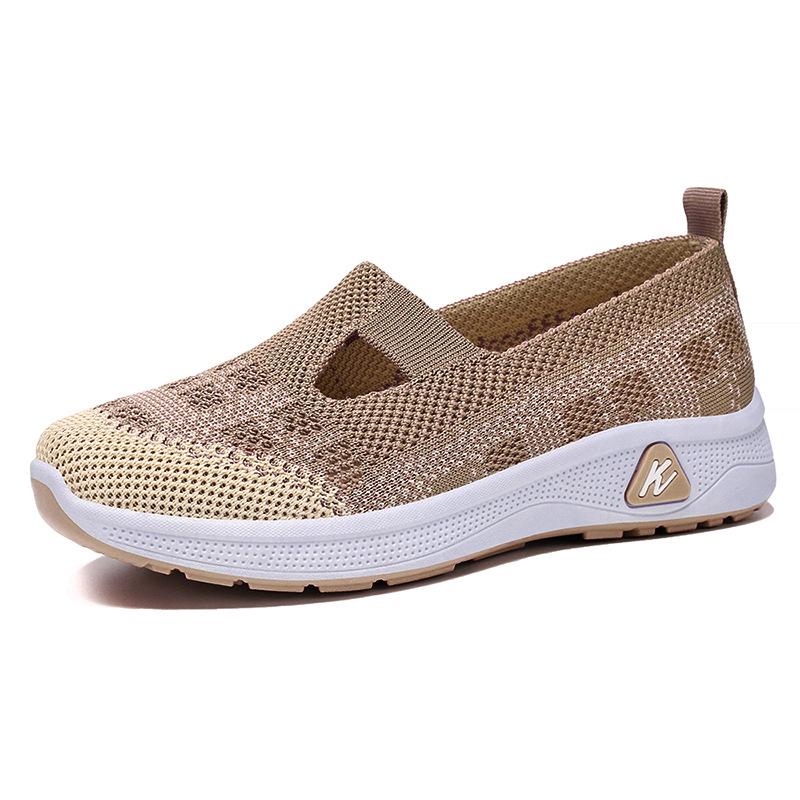 Women's Summer Breathable Slip-On Shoes - Comfortable Old Beijing Style