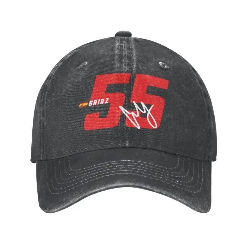 

Personalized Cotton Carlos Sainz 55 Formula Racing Driver Baseball Cap Outdoor Unisex Women s Adjustable Dad Hat Summer Baseball Cap