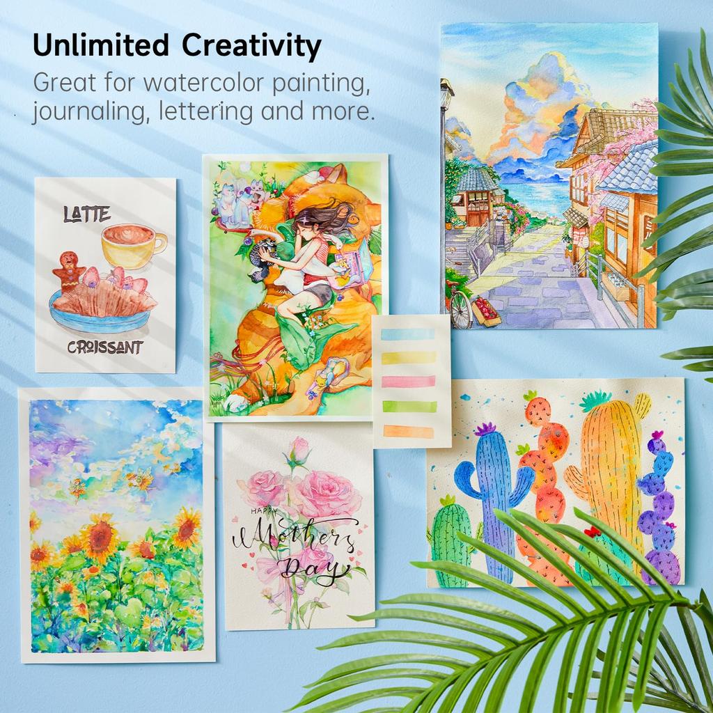 Ensemble d'aquarelles Shuttle Art avec 36 couleurs transparentes de 10 ml et 12 ml, parfait pour le coloriage pour adultes, l'aquarelle et l'art, parfait pour et une excellente peinture,